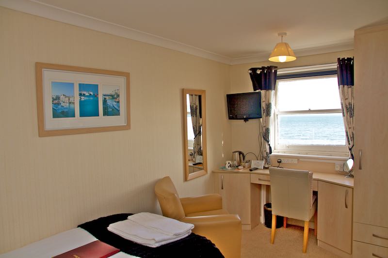 Sea View Single Room at Weymouth Beach B and B